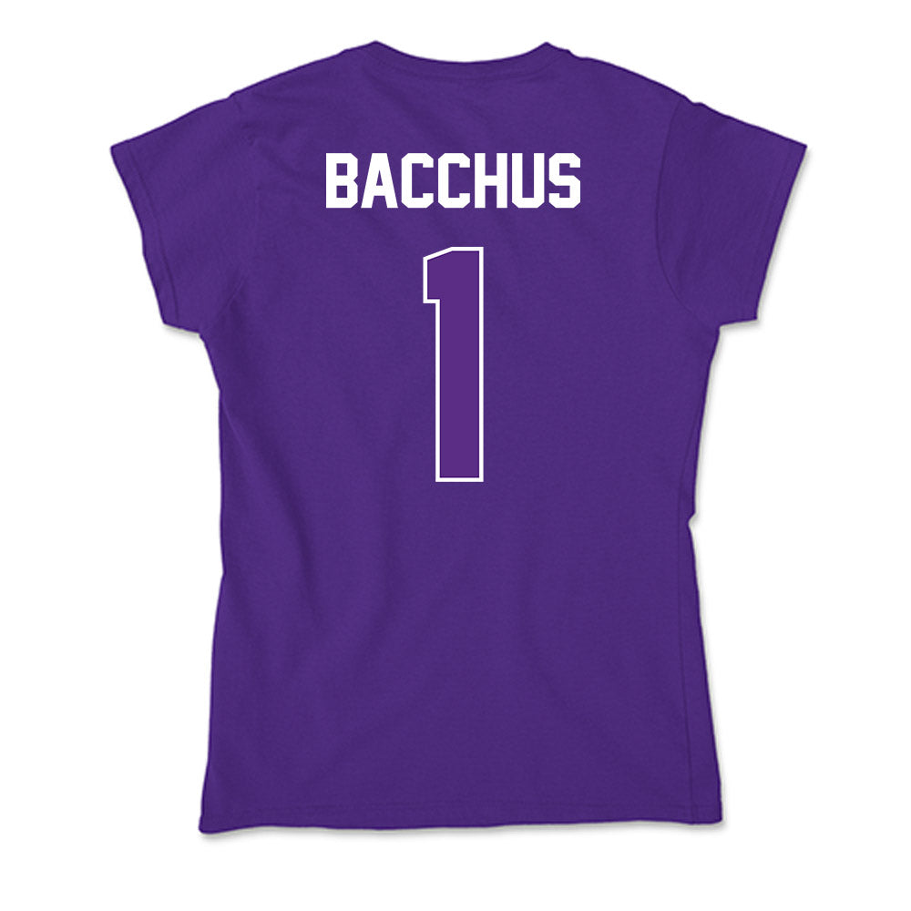 North Alabama - NCAA Men's Basketball : Donte Bacchus - Soft Style Women’s T-Shirt-1