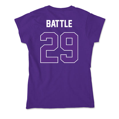 North Alabama - NCAA Baseball : Justin Battle - Soft Style Women’s T-Shirt-1