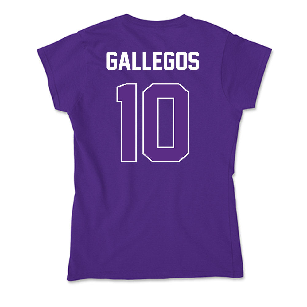 North Alabama - NCAA Women's Basketball : Charity Gallegos - Soft Style Women’s T-Shirt-1