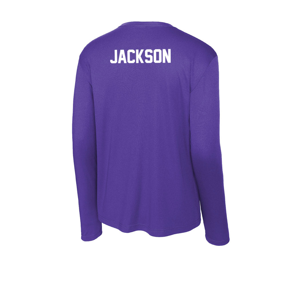North Alabama - NCAA Men's Cross Country : Connor Jackson - Performance Long Sleeve T-Shirt-1
