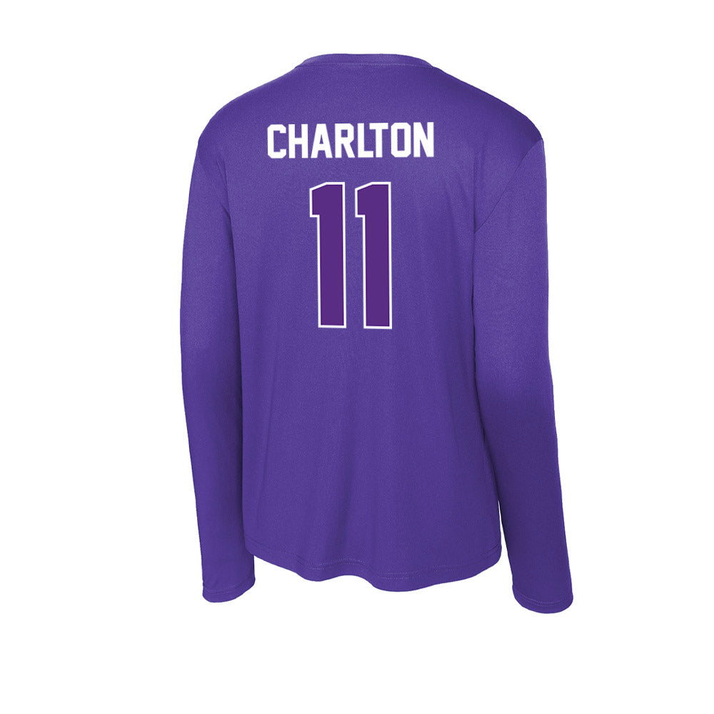 North Alabama - NCAA Women's Basketball : Veronaye Charlton - Performance Long Sleeve T-Shirt-1