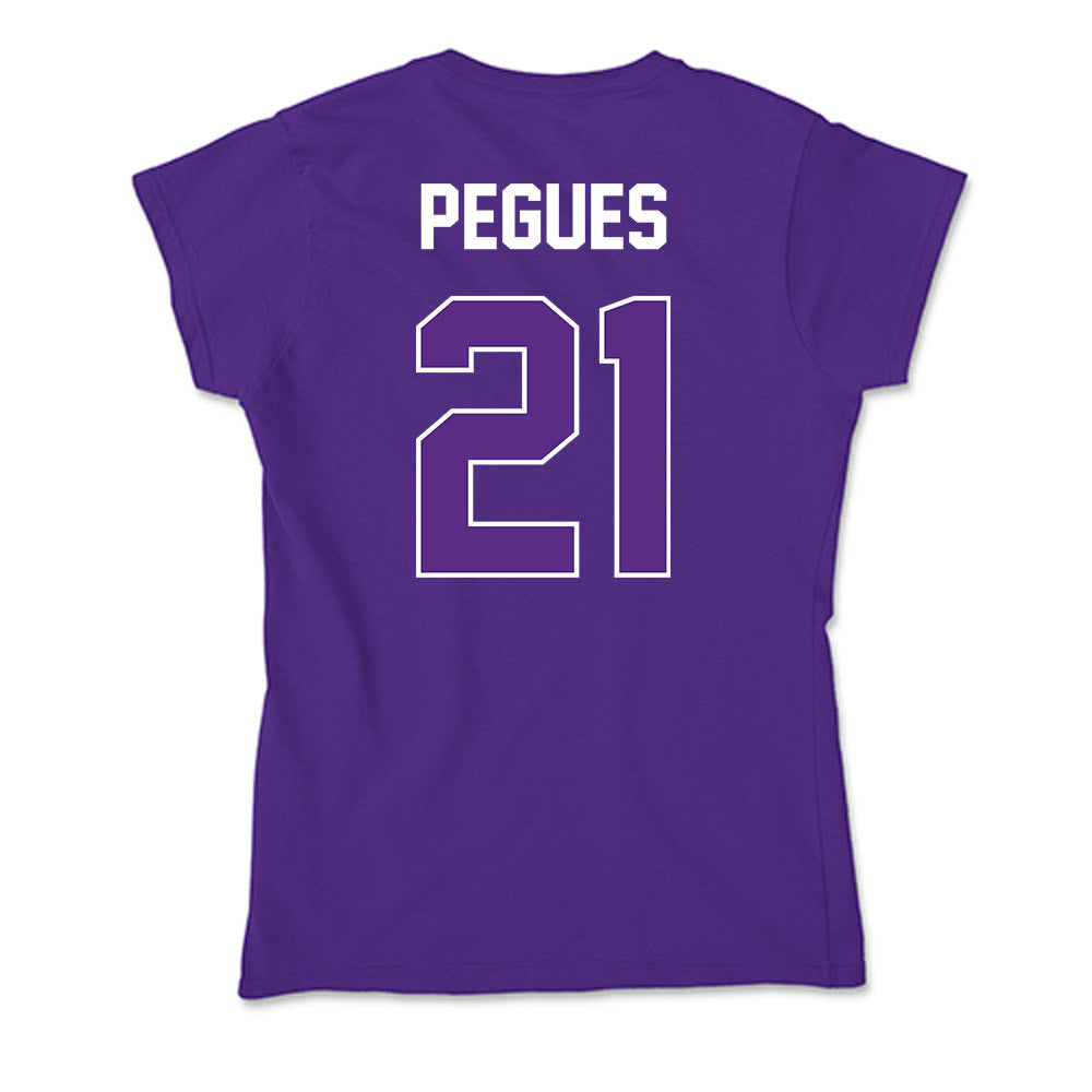 North Alabama - NCAA Women's Basketball : Rhema Pegues - Soft Style Women’s T-Shirt-1