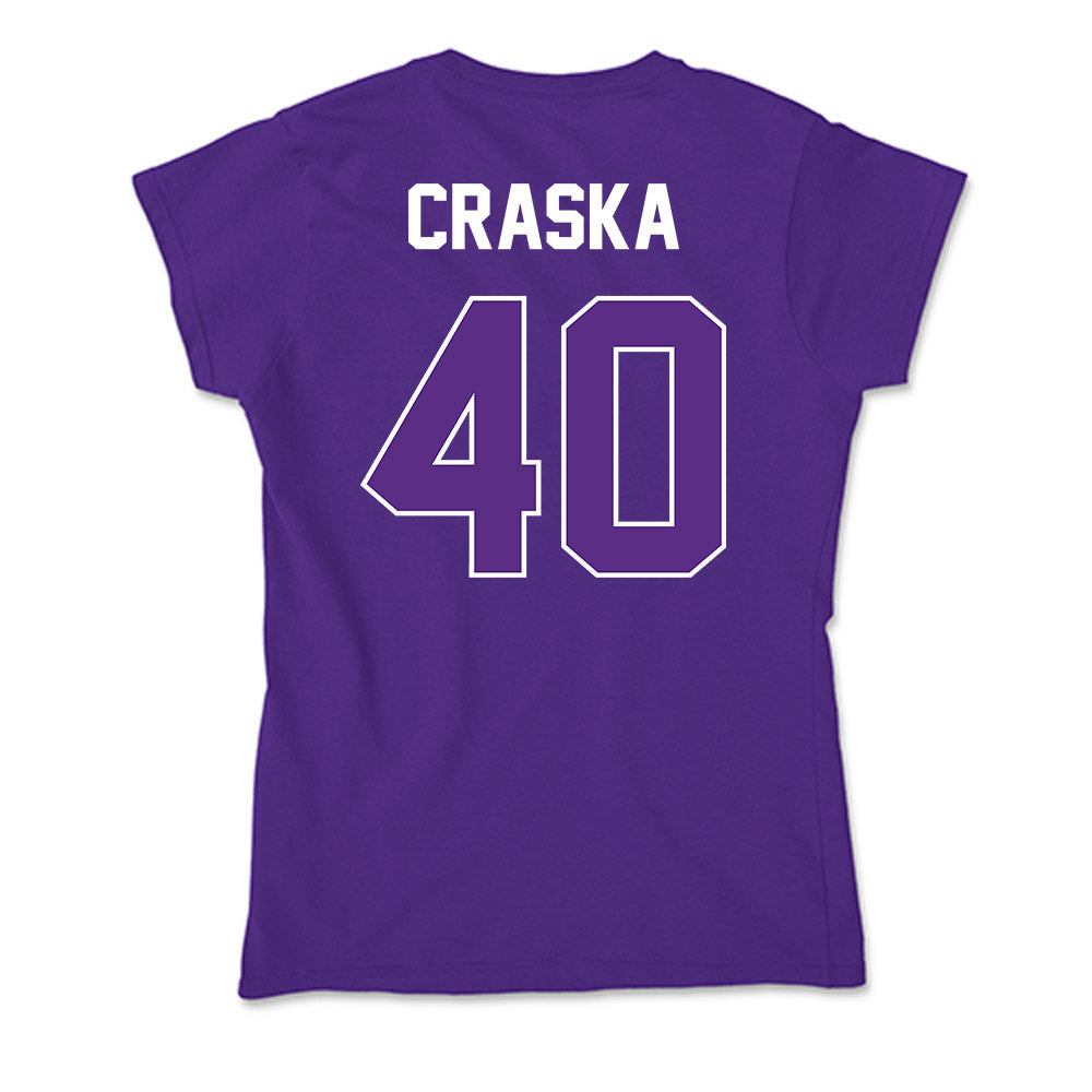 North Alabama - NCAA Baseball : Petey Craska - Soft Style Women’s T-Shirt-1