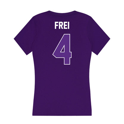 North Alabama - NCAA Baseball : Gehrig Frei - Women's V-Neck T-Shirt-1