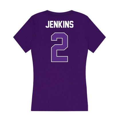 North Alabama - NCAA Baseball : Leighton Jenkins - Women's V-Neck T-Shirt-1