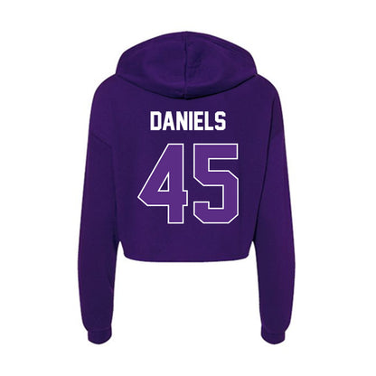 North Alabama - NCAA Football : Tyrik Daniels - Women's Crop Fleece Hoodie-1