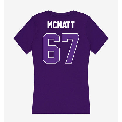 North Alabama - NCAA Football : Shane McNatt - Women's V-Neck T-Shirt-1