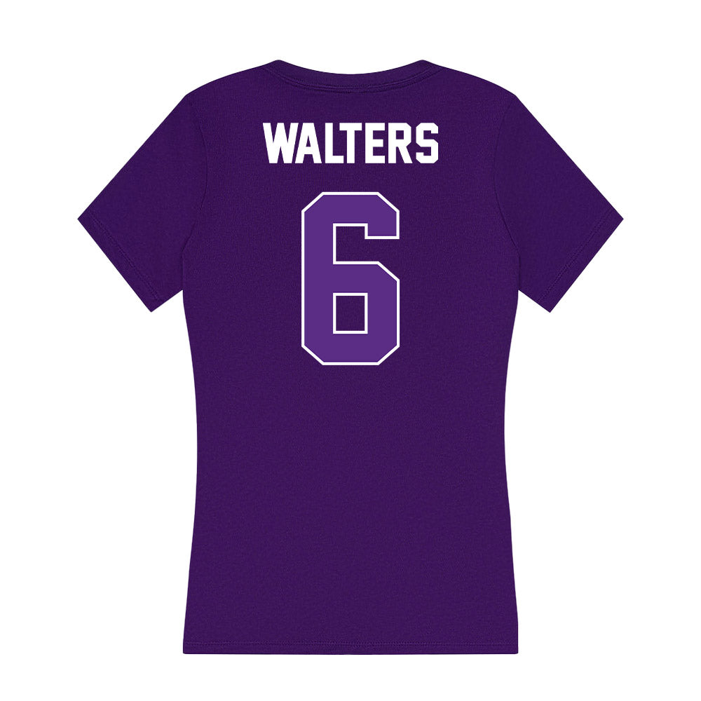 North Alabama - NCAA Football : Noah Walters - Women's V-Neck T-Shirt-1