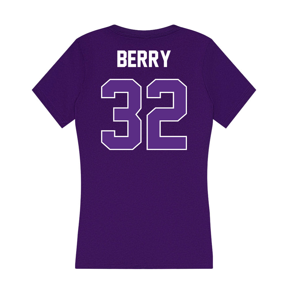 North Alabama - NCAA Softball : Lilian Berry - Women's V-Neck T-Shirt-1