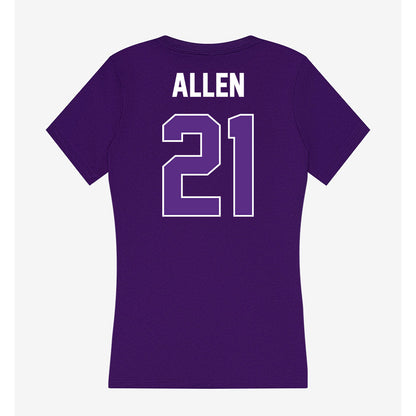 North Alabama - NCAA Women's Soccer : Maddie Allen - Women's V-Neck T-Shirt-1