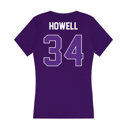 North Alabama - NCAA Men's Basketball : Dallas Howell - Women's V-Neck T-Shirt-1