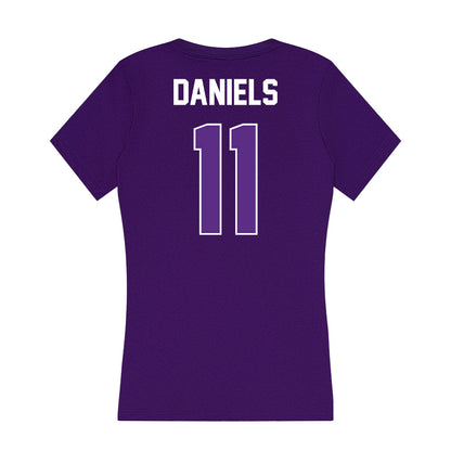 North Alabama - NCAA Football : Jalyn Daniels - Women's V-Neck T-Shirt-1