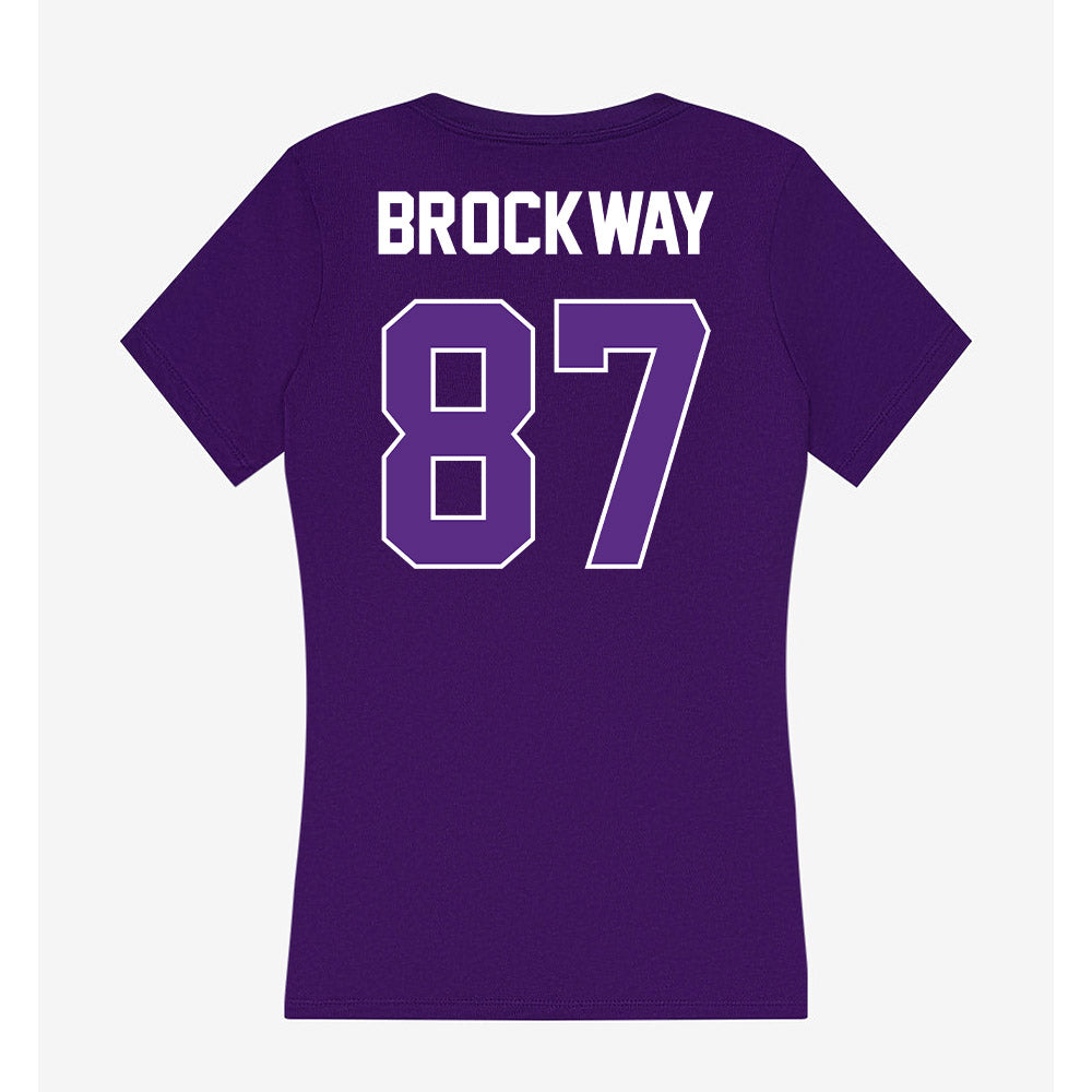 North Alabama - NCAA Football : Nathan Brockway - Women's V-Neck T-Shirt-1