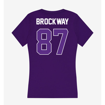 North Alabama - NCAA Football : Nathan Brockway - Women's V-Neck T-Shirt-1