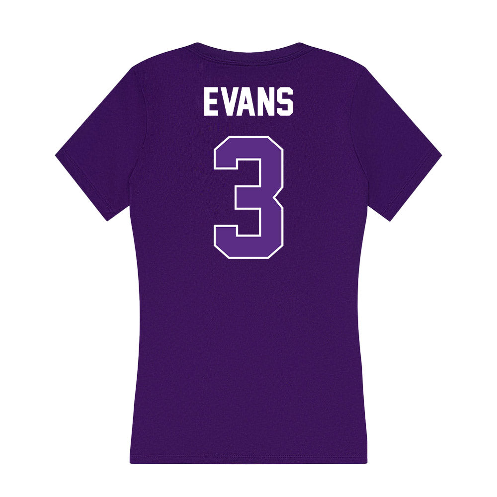 North Alabama - NCAA Football : Jj Evans - Women's V-Neck T-Shirt-1