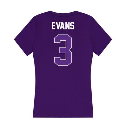 North Alabama - NCAA Football : Jj Evans - Women's V-Neck T-Shirt-1