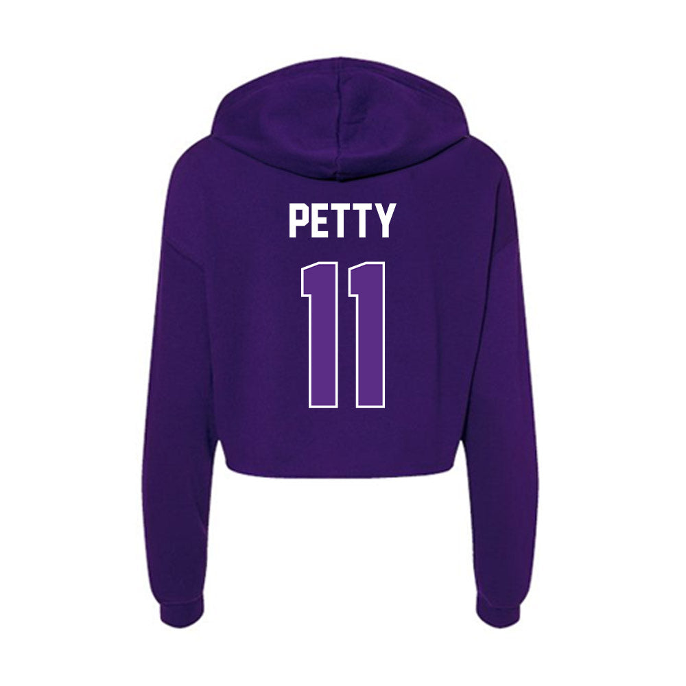 North Alabama - NCAA Baseball : Quinn Petty - Women's Crop Fleece Hoodie-1