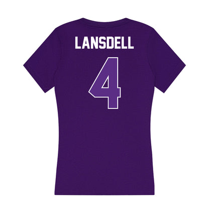 North Alabama - NCAA Football : Rush Lansdell - Women's V-Neck T-Shirt-1