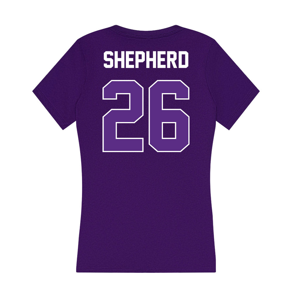 North Alabama - NCAA Baseball : William Shepherd - Women's V-Neck T-Shirt-1