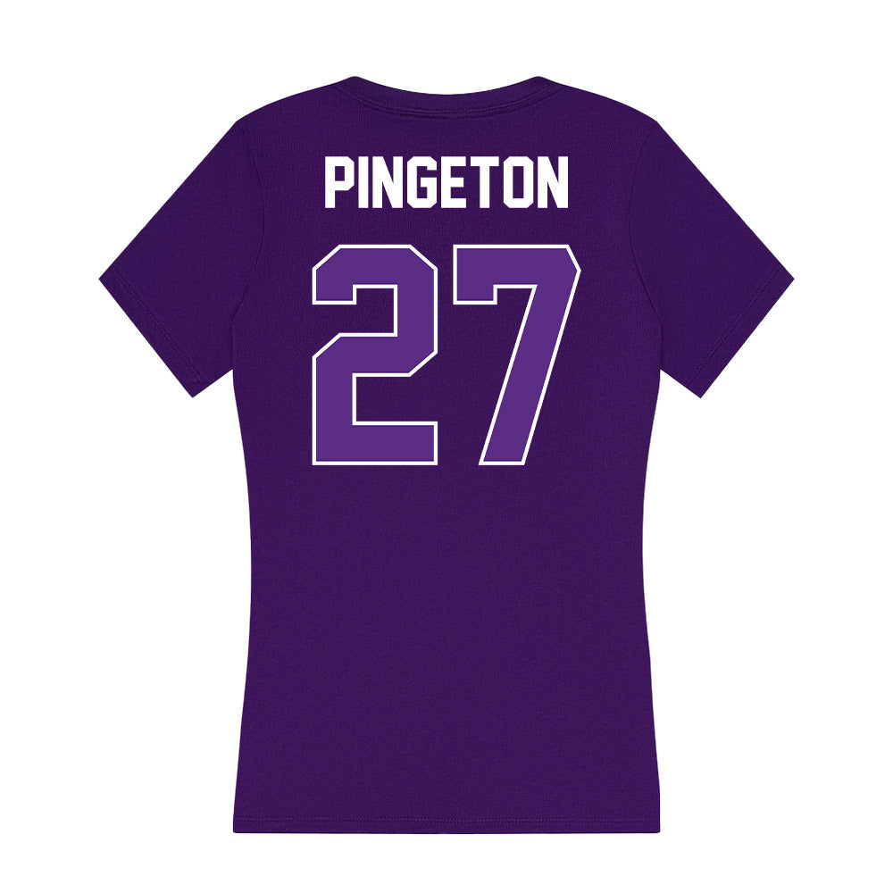 North Alabama - NCAA Baseball : Anthony Pingeton - Women's V-Neck T-Shirt-1