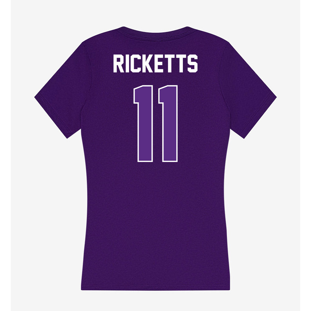 North Alabama - NCAA Women's Volleyball : Reese Ricketts - Women's V-Neck T-Shirt-1