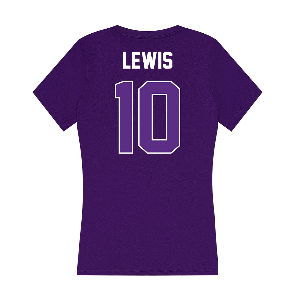 North Alabama - NCAA Beach Volleyball : Sarah Larkin Lewis - Women's V-Neck T-Shirt-1