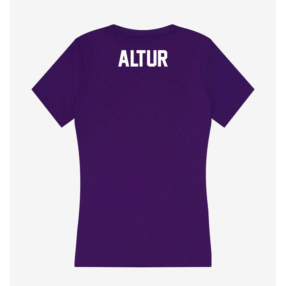 North Alabama - NCAA Men's Tennis : Alberto Altur - Women's V-Neck T-Shirt-1