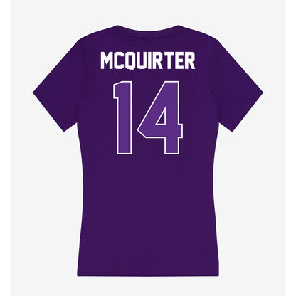 North Alabama - NCAA Women's Volleyball : Paris McQuirter - Women's V-Neck T-Shirt-1