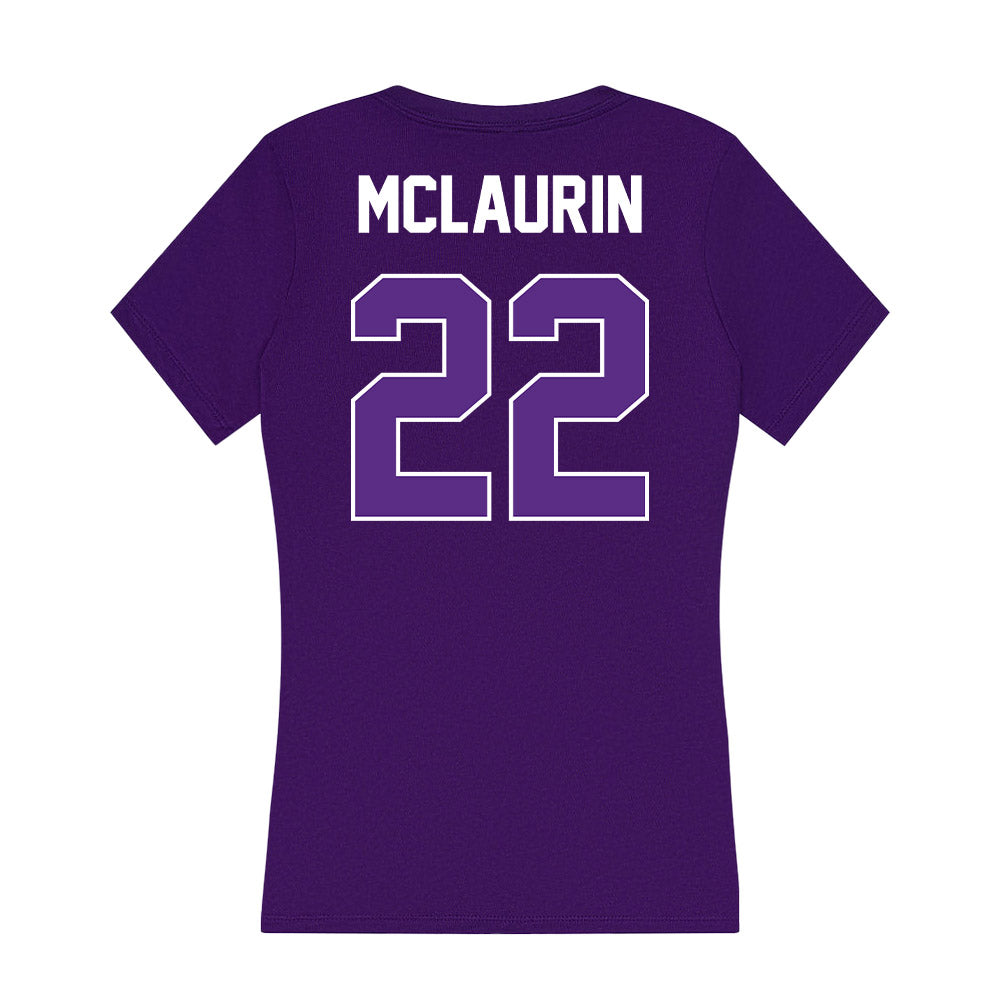 North Alabama - NCAA Beach Volleyball : Marti Mclaurin - Women's V-Neck T-Shirt-1