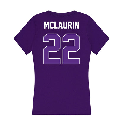 North Alabama - NCAA Beach Volleyball : Marti Mclaurin - Women's V-Neck T-Shirt-1