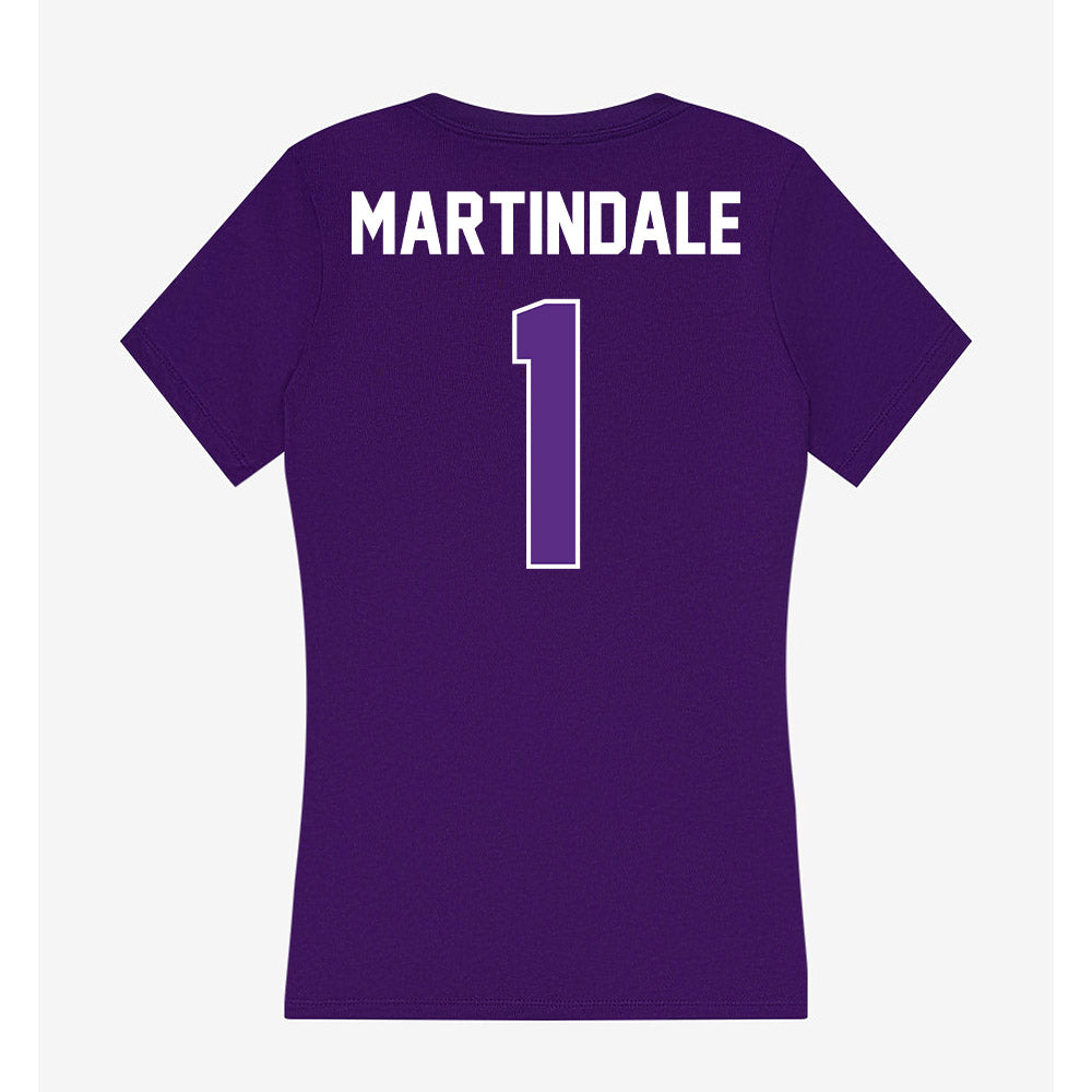 North Alabama - NCAA Women's Volleyball : Ava Martindale - Women's V-Neck T-Shirt-1