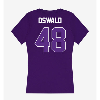 North Alabama - NCAA Baseball : Gavin Oswald - Women's V-Neck T-Shirt-1