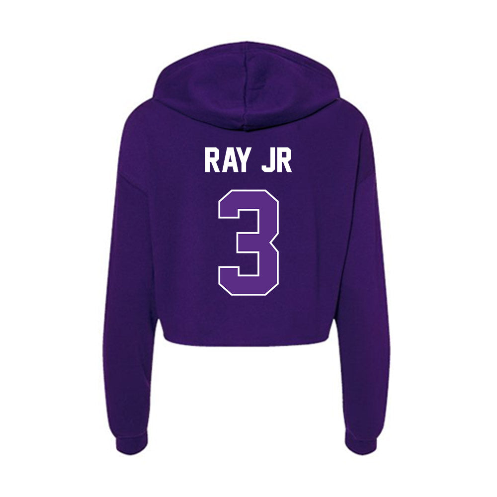 North Alabama - NCAA Football : Jermaine Ray jr - Women's Crop Fleece Hoodie-1