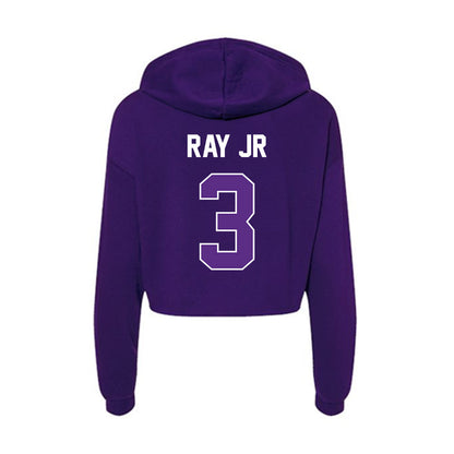 North Alabama - NCAA Football : Jermaine Ray jr - Women's Crop Fleece Hoodie-1