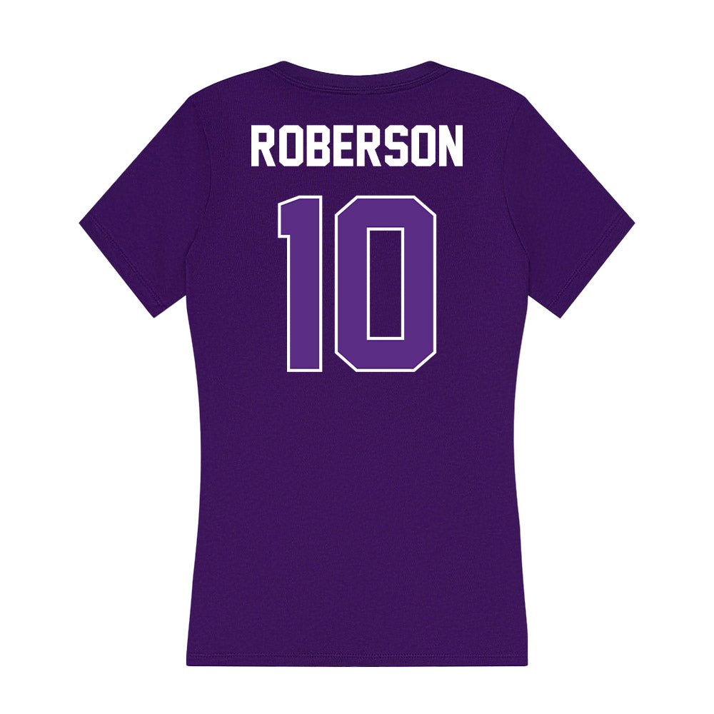 North Alabama - NCAA Softball : Jorja Roberson - Women's V-Neck T-Shirt-1