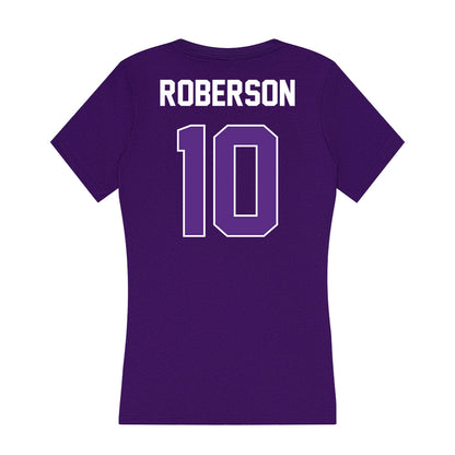 North Alabama - NCAA Softball : Jorja Roberson - Women's V-Neck T-Shirt-1