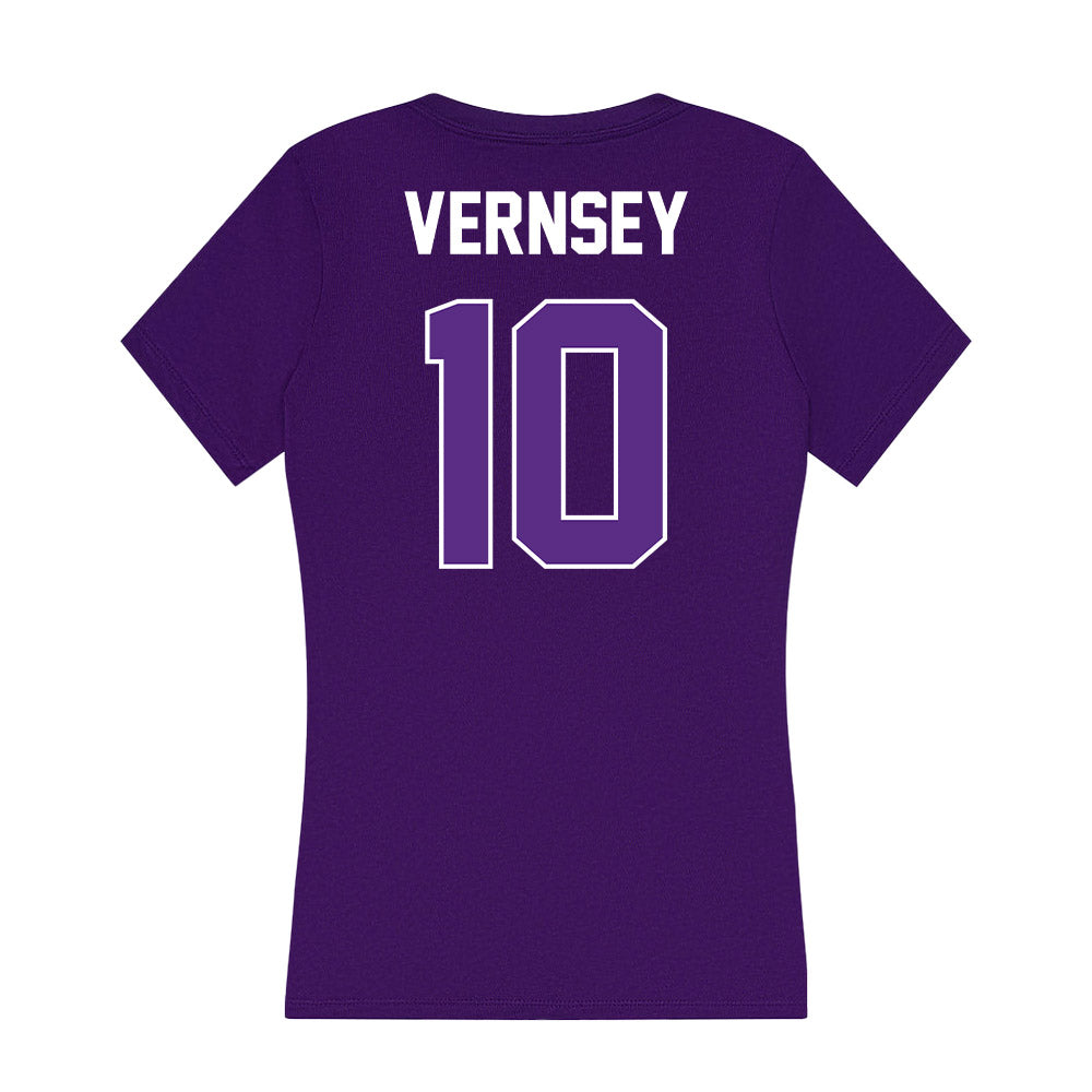 North Alabama - NCAA Women's Soccer : Lexi Vernsey - Women's V-Neck T-Shirt-1