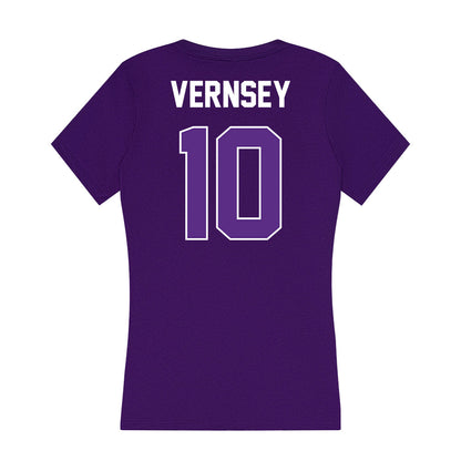 North Alabama - NCAA Women's Soccer : Lexi Vernsey - Women's V-Neck T-Shirt-1