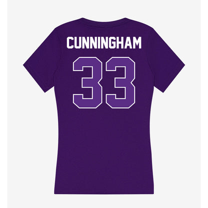 North Alabama - NCAA Football : Ethan Cunningham - Women's V-Neck T-Shirt-1