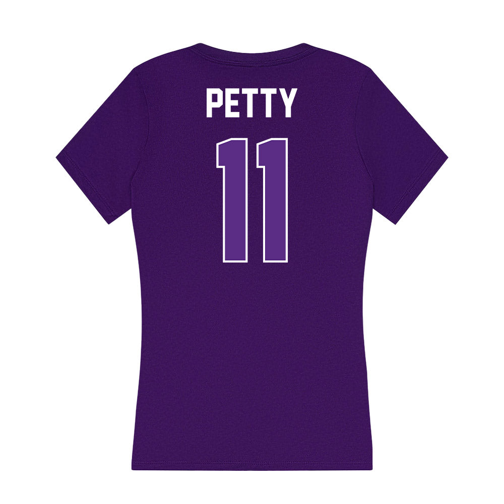 North Alabama - NCAA Baseball : Quinn Petty - Women's V-Neck T-Shirt-1