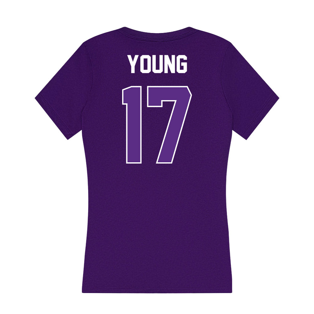 North Alabama - NCAA Baseball : Reese Young - Women's V-Neck T-Shirt-1