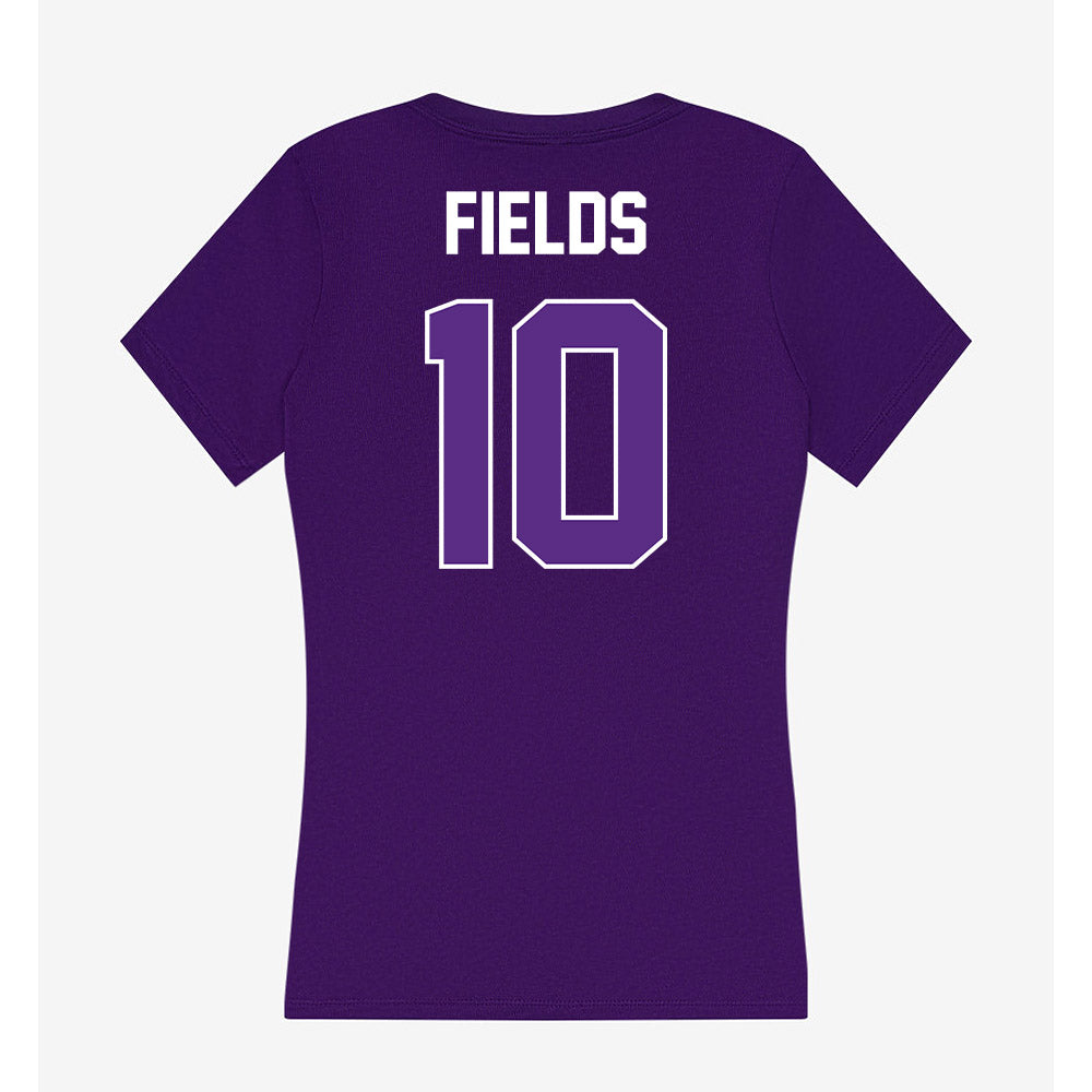 North Alabama - NCAA Football : KJ fields - Women's V-Neck T-Shirt-1