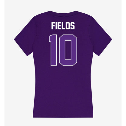 North Alabama - NCAA Football : KJ fields - Women's V-Neck T-Shirt-1