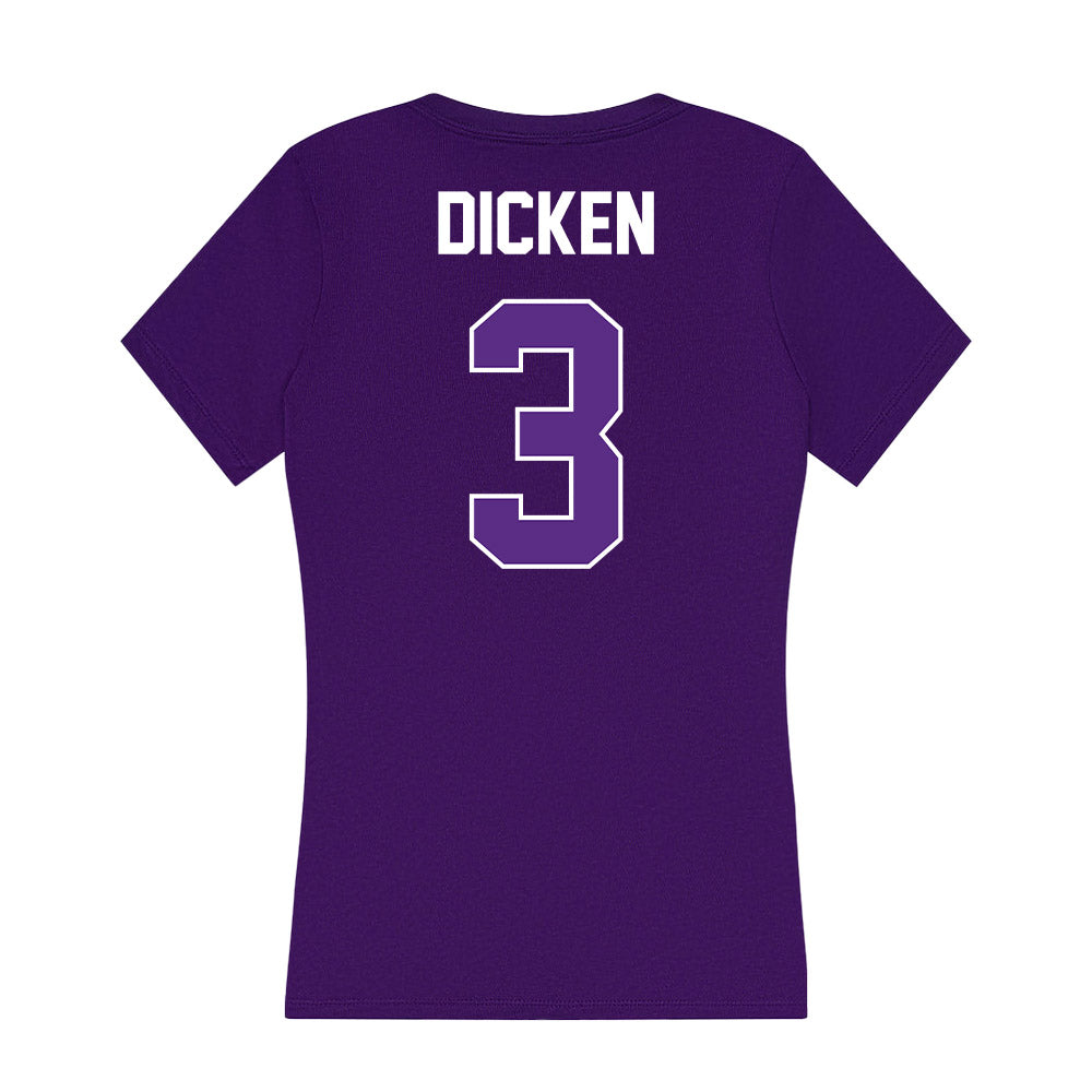 North Alabama - NCAA Beach Volleyball : Hope Dicken - Women's V-Neck T-Shirt-1