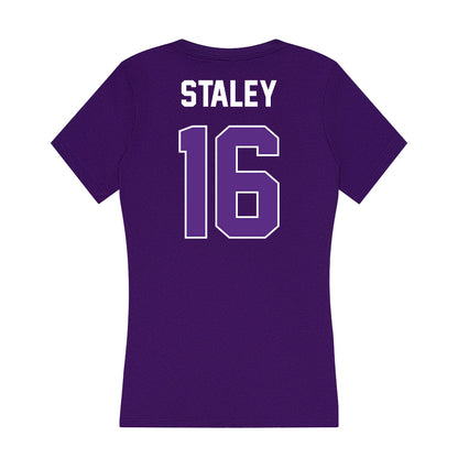 North Alabama - NCAA Women's Soccer : Mia Staley - Women's V-Neck T-Shirt-1