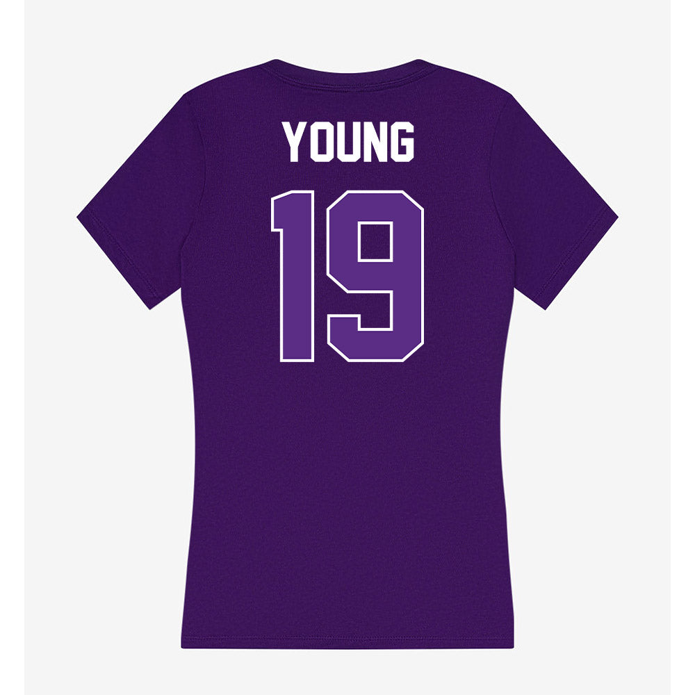 North Alabama - NCAA Baseball : Reese Young - Women's V-Neck T-Shirt-1