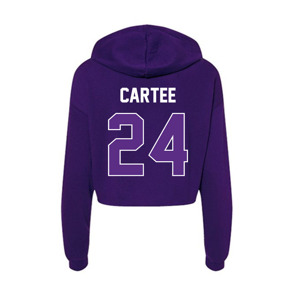 North Alabama - NCAA Softball : Lillyanna Cartee - Women's Crop Fleece Hoodie-1