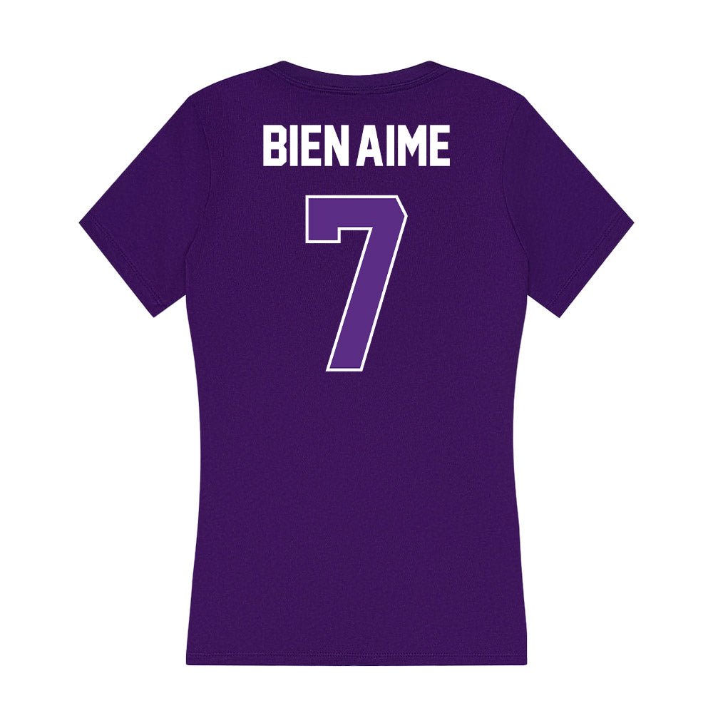 North Alabama - NCAA Football : Philjae Bien-Aime - Women's V-Neck T-Shirt-1