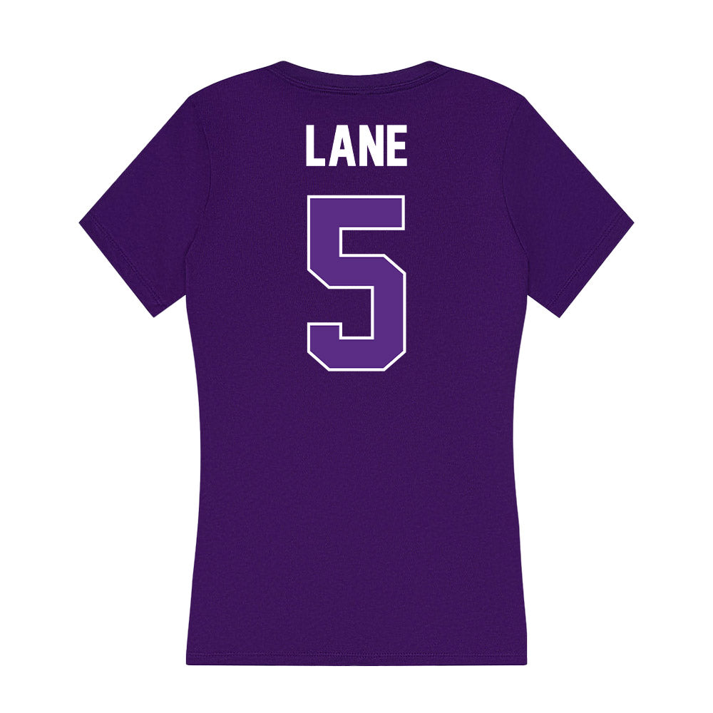 North Alabama - NCAA Men's Basketball : Jacari Lane - Women's V-Neck T-Shirt-1