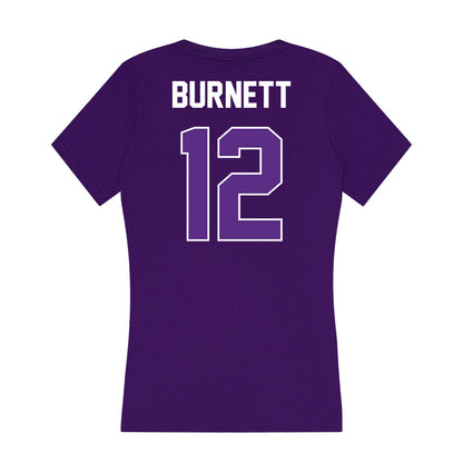 North Alabama - NCAA Football : Christopher Burnett - Women's V-Neck T-Shirt-1